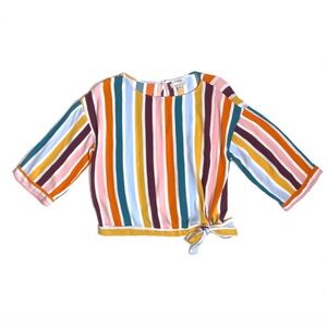 Allison Joy, multi colored blouse, size large